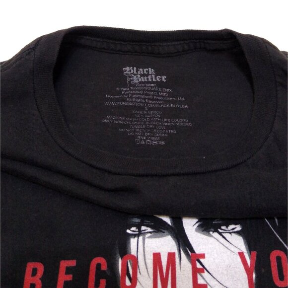 Black Butler I Can Become Your Pawn Or Your Sword Anime Graphic Large T-Shirt - Picture 6 of 6